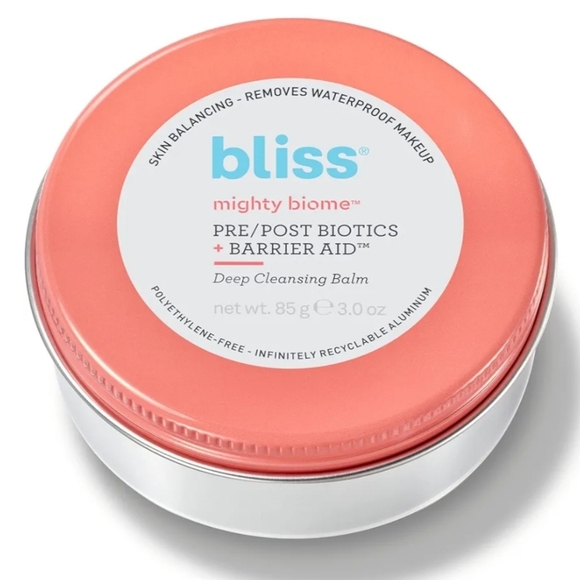 Bliss Mighty Biome Pre/Post Biotic Barrier Aid Cleansing Balm, 3oz, New - Picture 5 of 5
